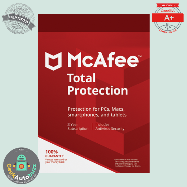 McAfee Total Protection - 3 Years Arabic/English 1 User - 5 Devices  E-Voucher - Jarir Bookstore KSA